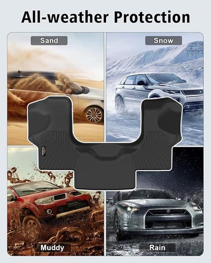 Floor Mats Custom for Chevy Express & GMC Savana 2015-2023 All Weather TPE Rubber Protection 1st Row Anti-Slip Automotive Floor Liners for Chevrolet Express 1500/2500/3500 Van Accessories- 1 PCS