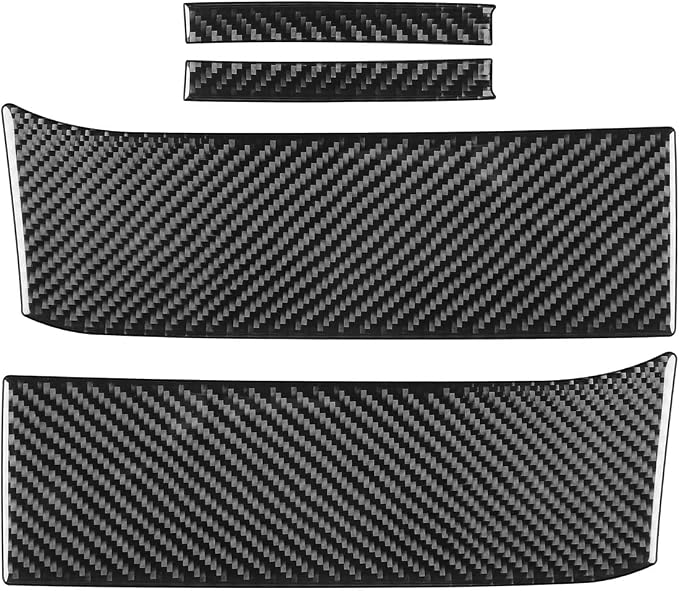 NVCNX Real Premium Carbon Fiber for Toyota Tundra 2022-2026 / Sequoia 2023-2026 2024 2025 Car Headlight Bumper Grille Mesh Side Panel Cover Exterior Trim Accessories Thick Overlay Sticker Decal 4PCs
