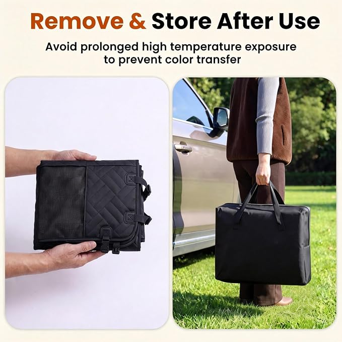 Dog Car Seat Cover for Back Seat, 600D Heavy-Duty Oxford Cloth Pet Car Seat Cover with Hard Bottom, Waterproof Dog Hammock for Car, Dog Car Seat Protector Scratch Proof Nonslip, Holds 400lbs