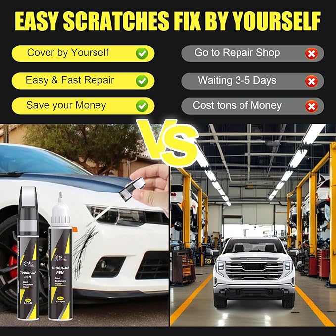 XNA Car Touch Up Paint (Cacti Green(GVR/WA125J)) for Chevrolet, 2 in 1 Car Scratch Remover with Pen Tip and Brush, Exact Color-Matched for Car Paint Scratch Repair, Quick & Easy Fix