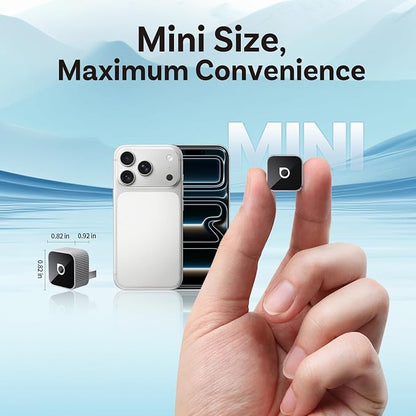 OTTOCAST 2026 Upgrade Mini Cube 3.0, 2-in-1 Wireless CarPlay & Android Auto Adapter, Plug & Play Dongle, Fast Auto-Reconnect, Dual-Band 5Ghz, for Cars with Wired CarPlay & Android Auto
