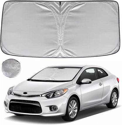 KAYZT Windshield Sun Shade for 2014-2018 Kia Forte Foldable Sunshade Front Window Custom Fit Car Accessories