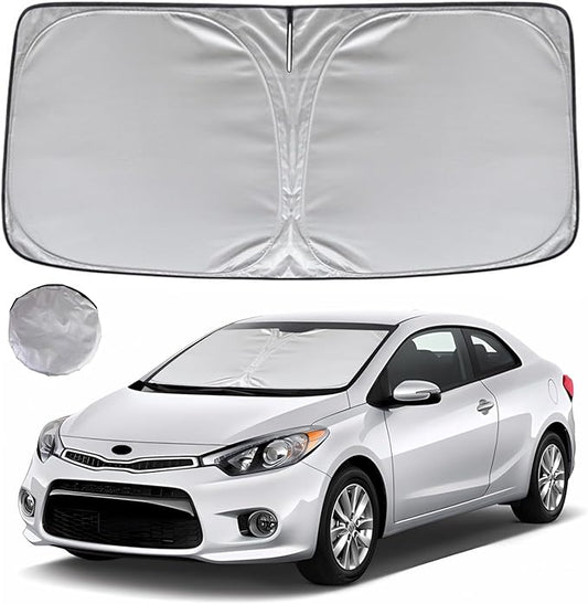 KAYZT Windshield Sun Shade for 2014-2018 Kia Forte Foldable Sunshade Front Window Custom Fit Car Accessories