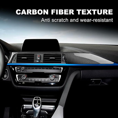 for BMW F30 Dashboard Panel Cover, ABS Carbon Fiber Style Car Center Console Interior Trim for 2013-2018 BMW 3 Series F30 F31 F32 F33 F34 F36 328i 320i 335i 330i 435i 420i 430i 440i 425i