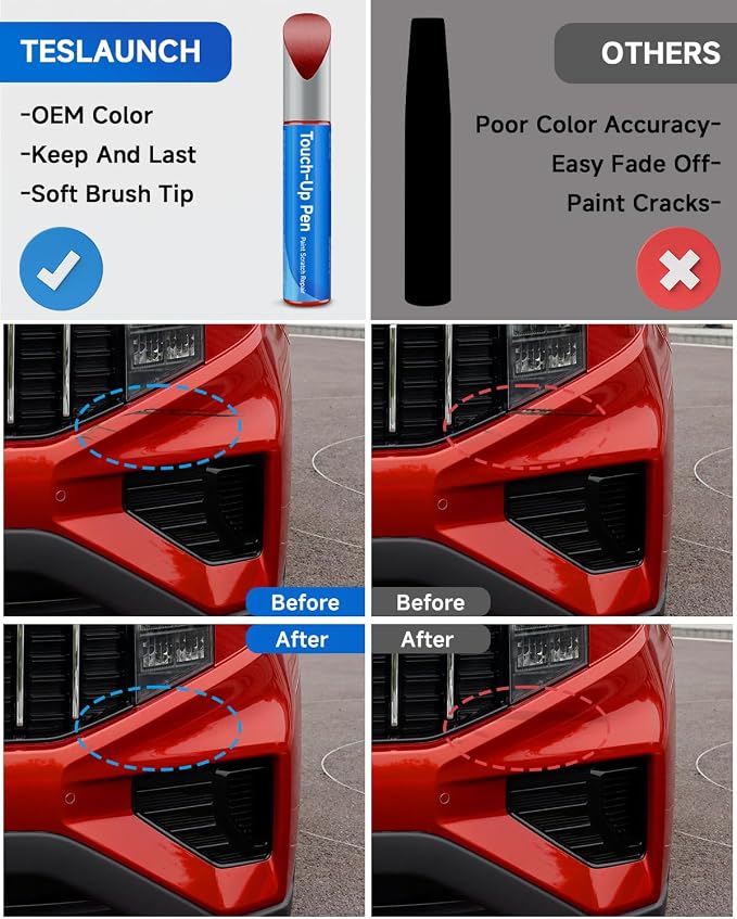 R4R Currant Red Touch Up Paint Compatible with Kia Exact Match Touch Up Paint Car Scratch Repair