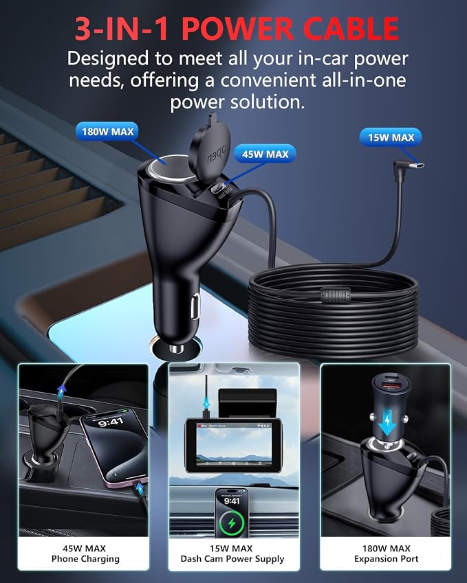 Dash Cam Front and Rear, 4K Full HD Dual Dash Camera for Cars, Built-in Memory Card Monitoring, 64GB Card, 5G WiFi GPS, Car Camera with 3" IPS Screen, 2160P Night Vision, 24H Parking Monitor