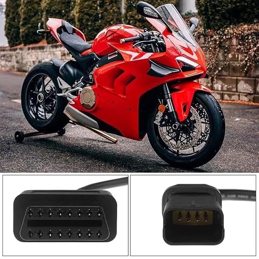 AntiBreak 4pin 4 pin Ducati OBD Motor Cable obd2 obdii Motorcycle Adapter Engine Fault Diagnosis and Detector Fits for 4pin Motorcycles usd for Ducati Multistrada Motorrad