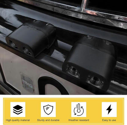 4 PCS Deer Whistles for Cars, Avoid Collisions Animal Alert Device with Adhesive Tapes, Universal Deer Warning Whistle for SUVs Trucks Motorcycles, Car Accessories (Black)