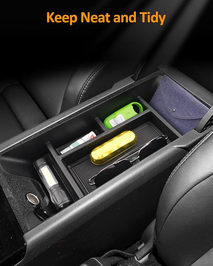 CDEFG for 2025 2026 Toyota Camry Accessories Center Console Organizer Tray Camry 2025+ (LE, SE, XLE and XSE) Armrest Storage Middle Console Insert