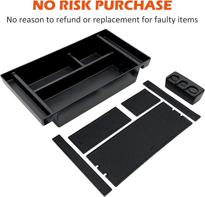 Center Console Organizer Tray fits for 2019-2022 GMC Sierra/Chevy Silverado 1500 Accessories, 2020-2021 2022 2023 Silverado/Sierra 2500 HD/3500 HD