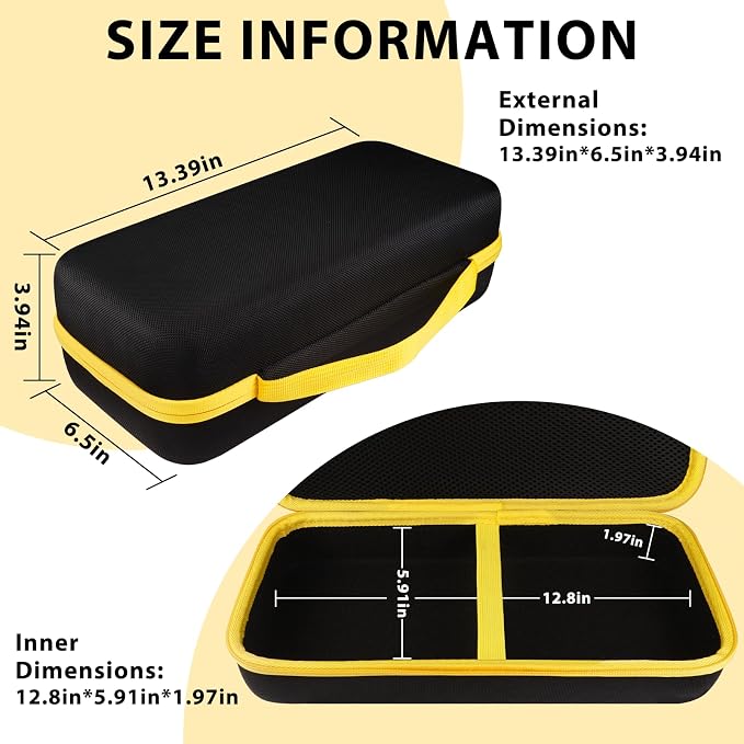 Case for Fanttik Slim V8 Apex/Slim V8 Mate/V10 Apex/Slim V10 Mate Portable Cordless Car Vacuum and Accessories Hard Storage Bag (Case Only)