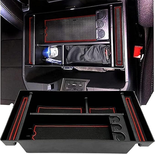 Center Console Organizer Tray fits for 2019-2022 GMC Sierra/Chevy Silverado 1500 Accessories, 2020-2021 2022 2023 Silverado/Sierra 2500 HD/3500 HD