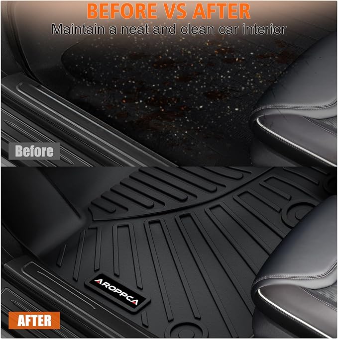 All Weather Car Floor Mats for 2025 2026 Nissan Kicks S/SV/SR, TPE Rubber Floor Liners Anti-Slip Full Set Automotive Mats for 2025 2026 Nissan Kicks Accessories
