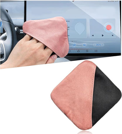 Ohleats Car Screen Cleaner, Microfiber Auto Screen Cleaning Pad, Foldable Touch Screen Cleaner Cloth for Vehicle Dashboard LCD Display, Car Cleaning Kits