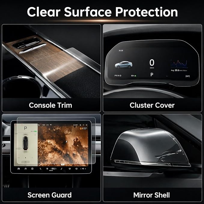 7.5 Mil TPU Clear Paint Protection Film for Cars, 1X5ft，High Gloss Self-Healing Anti-Yellowing Automotive Wrap, Easy Install Roll for DIY