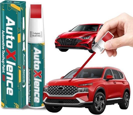 Calypso Red(Y2E) Touch Up Paint Compatible with Hyundai Car Paint Pen Scratch Repair Automotive Scratch Remover Fix Exact Color Match