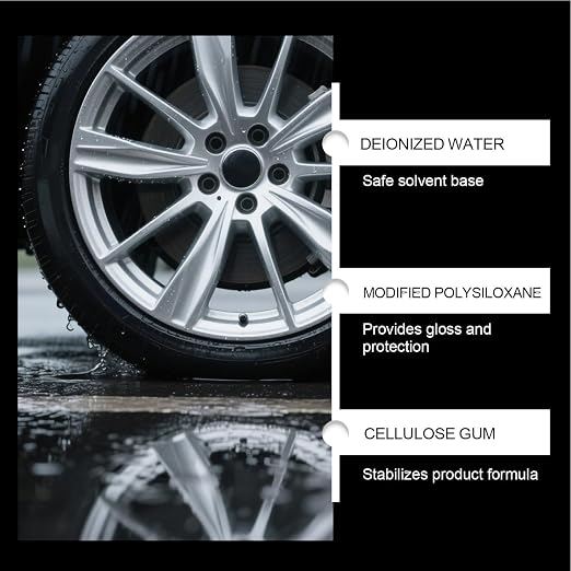 Tire Shine | 150g Wheel Coating with Sponge, Detailed Supplies | Automotive Trim Restorer | For SUV, Sedan, RV, Van, Trailer, Pickup, Car Repair