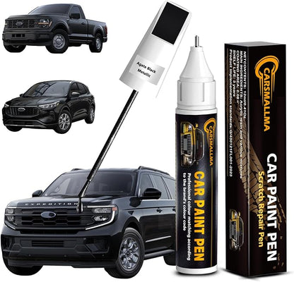 Touch Up Paint for Ford Agate Black Metallic(UM), Color Exact Match Auto Paint Repair Pen Fix Chips and Nicks Scuff