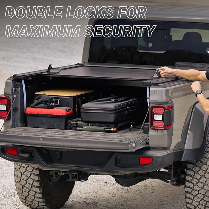Syneticusa MR Retractable 2026 Chevy Silverado Bed Cover 2500 3500 (2020–2026) 6.8FT | Heavy Duty Aluminum Silverado Truck Bed, Waterproof & Dual Key Lockable System | 5-Year Protection