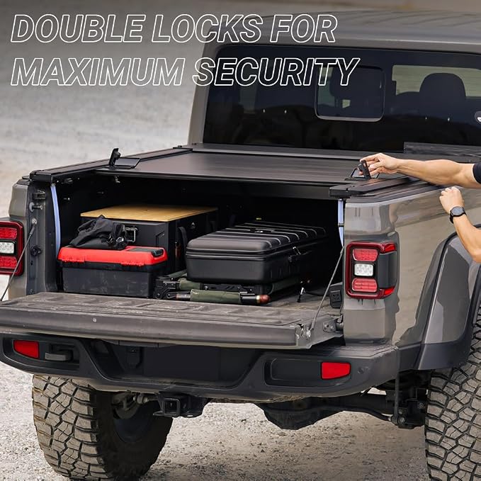 Syneticusa MR Retractable Truck Bed Cover for Ford F-250 F-350 Super Duty 2008–2026 | 6’10” Bed | Aluminum Hard Tonneau Cover | One-Person Installable, Easy Installation | Waterproof, Low-Profile