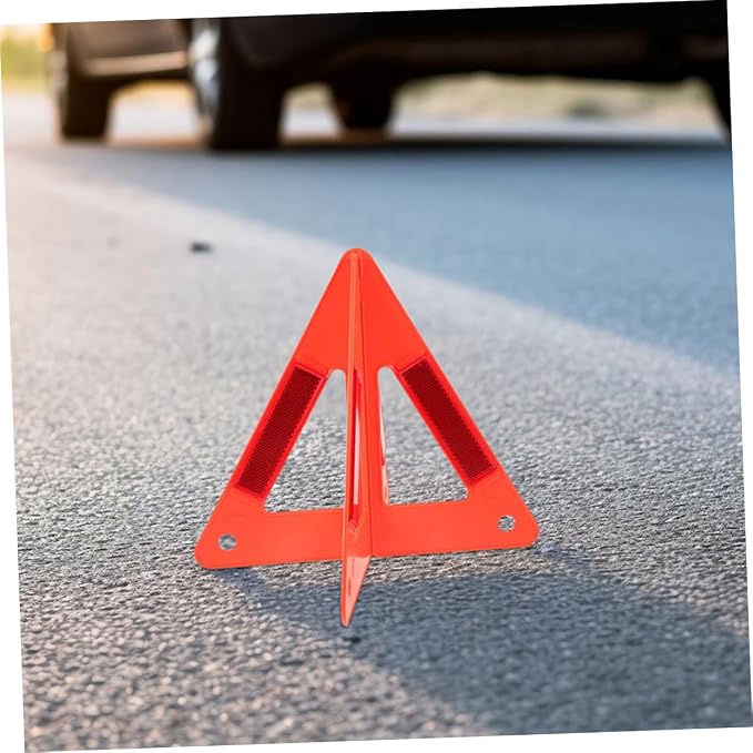 Amosfun 5pcs Emergency Roadside Car Safety Accessory Foldable Warning Triangle