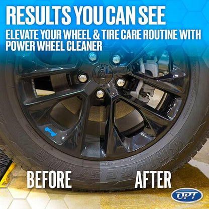 Optimum No Rinse Version 5 (32 Oz) with Power Wheel Cleaner Kit (17 Oz) Bundle - ONR Rinseless Car Wash with New 17 oz Power Wheel and Tire Cleaning Solution