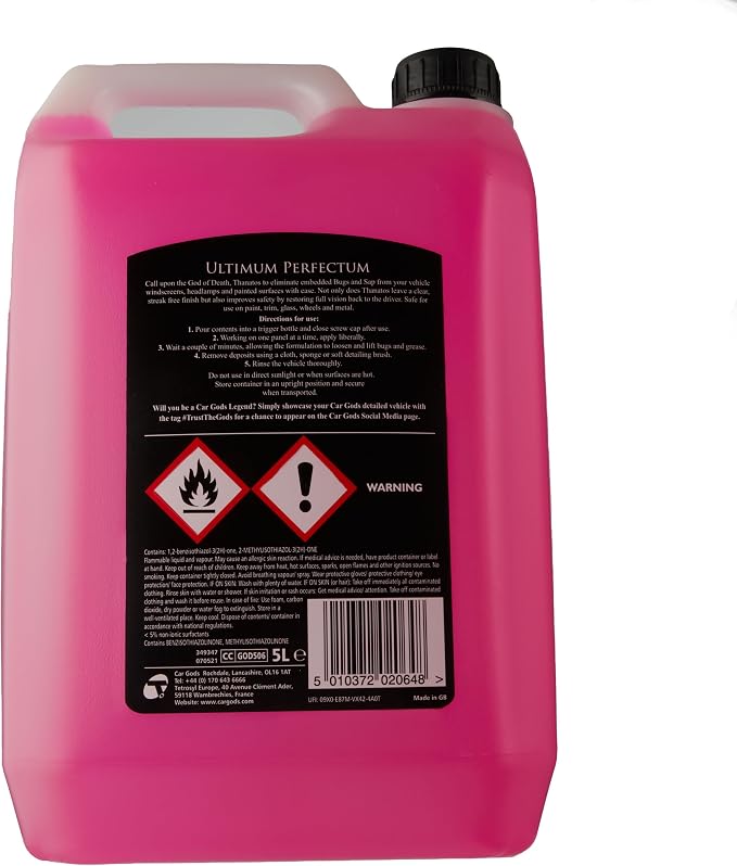 Car Gods Thanatos Bug and Sap Remover, 169 Fl Oz