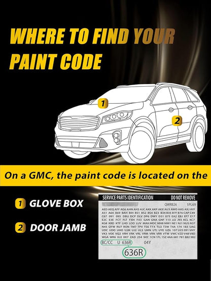 Touch Up Paint for GMC Stealth Gray Metallic(WA928L) Car Touch Up paint Genuine Exact Color Code Compatible With GMC Vehicle