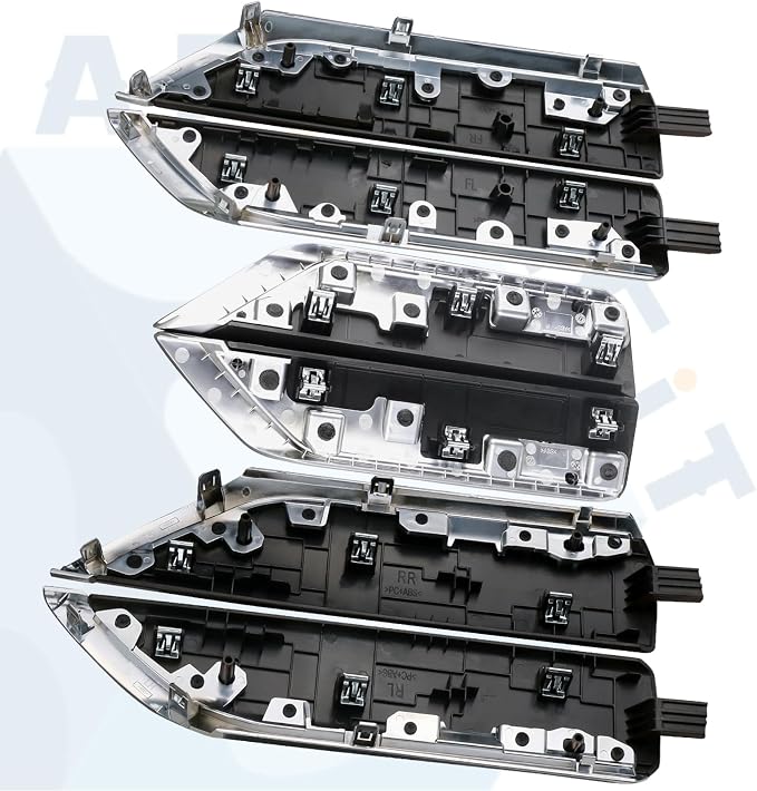 Door Trim Molding Kit Black Wood Grain 6pcs for Interior Door Panel & Center Console 84458971 Compatible with Chevy Silverado GMC Sierra Truck Door Accessories Parts
