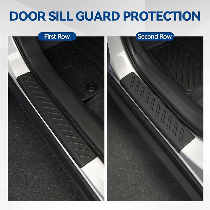 Custom Fit Floor Mats for 2026 Toyota C-HR, All Weather TPE Floor Liners & Trunk Mat & Backrest Protectors & Door Sill Guard, Odorless Full Set Interior Accessories