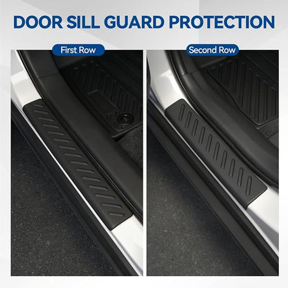 Custom Fit Floor Mats for 2026 Toyota C-HR, All Weather TPE Floor Liners & Trunk Mat & Backrest Protectors & Door Sill Guard, Odorless Full Set Interior Accessories