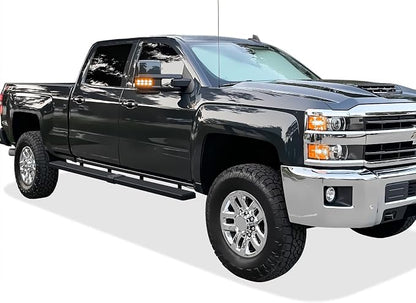 APS Wheel to Wheel Board Compatible with Chevy Silverado GMC Sierra 1500 2019-2026 Crew Cab 6.5ft Bed & 2500 HD 3500 HD 2020-2026 (Silverado 1500 LTD Sierra 1500 LD 2022) Stainless Steel