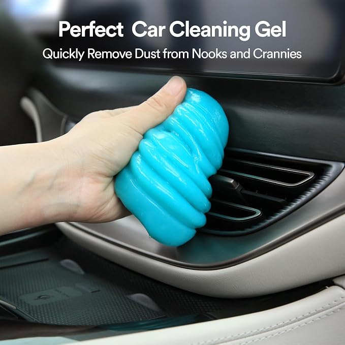 PULIDIKI Car Cleaning Gel for Car Detailing Kits Car Putty Auto Detailing Tools Car Interior Cleaner Car Cleaning Slime Car Accessories Keyboard Cleaner Blue Pink (2Pack)