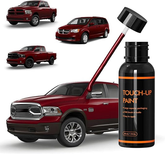 PRP/JRP Deep Cherry Red Touch Up Paint for Dodge, DIY Car Paint Scratch Repair Kit, Automotive Paints, Quick & Easy Fix Scratch Repair Compatible with RAM/Promaster/Durango/Grand Caravan