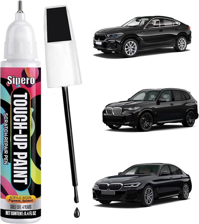 Carbon Black (416) for BMW Touch Up Paint Pen - Exact OEM Color Match Scratch Repair Kit - Compatible with X5, X6, 5 Series, 3 Series