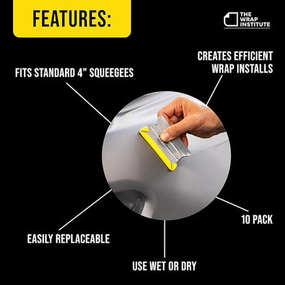 The Wrap Institute - Banana Buffer - for Wet or Dry Vinyl/PPF Applications - 10 Pack
