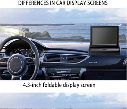 Reversing Camera Kit Compatible with Citroen for Jumpy 2007-2016 with 4.3-inch Monitor Reverse Camera(Foldingdisplay)