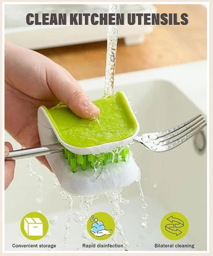 bylikeho Car Cleaning Brush, U-Shaped Washing Tool, Non-Slip Brush Cleaner, Double Sided Bristle Scrubber for Seat Belt, Truck Interior