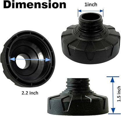 ESP Foam Cannon Adapter Converter 1 inch to 2.16inch, Leak-Proof Threaded Universal Connector, Anti-Slip for Most Foam Bottles & Nozzles