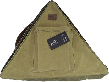 Waterproof Waxed Canvas Emergency Case For Roadside Preparedness Travel, RV, Camping, Car Handmade by Hide & Drink