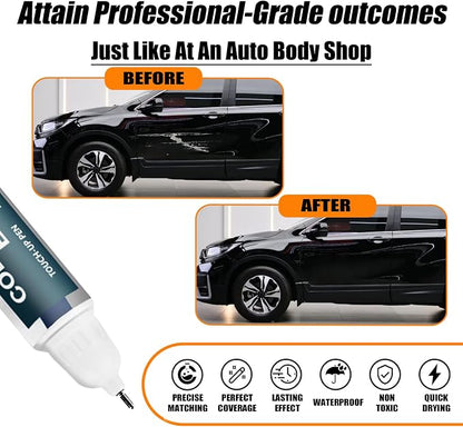 Crystal Black Pearl(NH-731P) Touch Up Paint Compatible with Honda, Car Paint Pen Scratch Repair Two-In-One Touch Up Paint, Premium Car Scratch Remover for Deep Scratches