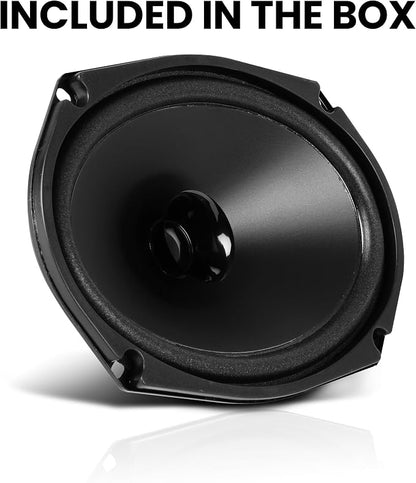 BOSS Audio Systems BRS69 6 x 9 Inch Replacement Car Door Speaker - 120 Watts Max, Sold Individually, 4 Ohms, Bocinas Para Carro