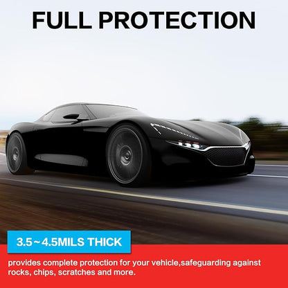 Gloss Black Carbon Fiber Vinyl Wrap with Nano Air Release Technology,Anti-Wrinkle - Premium Paint Protection Film Roll for Car (Gloss Black, 10ft x 5ft)