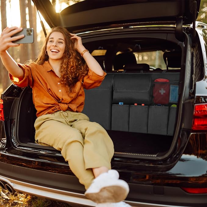Car Trunk Organizer Backseat Hanging Organizer with Storage Pockets for Subaru Crosstrek, Forester, Outback, Ascent 2000-2024 2025 Car Accessories