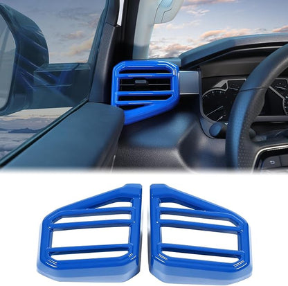 Aunginsy Car Center Console Side Air Conditioning Outlet Trim Cover Compatible with Toyota Tundra/Sequoia 2022-2026, Dashboard Side A/C Wind Vent Panel Decorative Frame Protector Interior Accessories