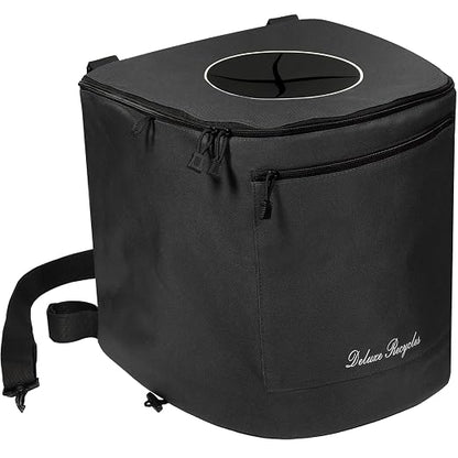 Collapsible Trash Can for Boating and Camping | Large, Durable, and Portable with Inner Bin - 8 Gallons - (Black)
