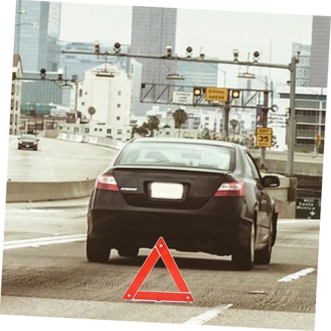Cabilock Warning Triangle Safety Sign for Roadside Assistance Portable and Car Safety Kit for Vehicle Breakdowns and Emergencies