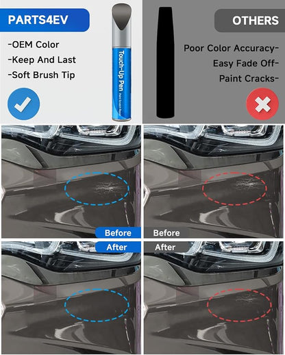 Touch Up Paint Compatible with Chevrolet Exact Match Touch Up Paint Car Scratch Repair (Slate Gray Metallic（GNO/WA633D）)