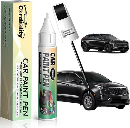 Stellar Black Metallic(GB8/WA384A) Touch Up Paint Pen for Cadillac,Car Paint Scratch Repair Pen Quick and Easy Fix Auto Paint Scratch