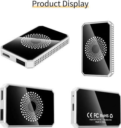 3-in-1 Wireless CarPlay & Android Auto Adapter Magic Video Box Stream Netflix YouTube TikTok with USB Drive Plug Play for Wired CarPlay Android Auto Cars